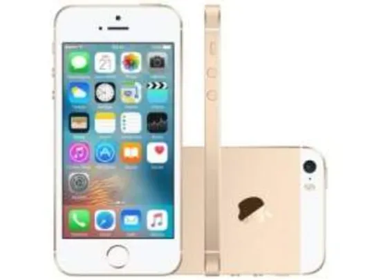 [MAGAZINE LUIZA] iPhone SE Apple 16GB 4G iOS 9 Tela 4 Câm. 12MP - Proc. Chip A9 Touch ID Dourado - Pré-venda - R$2376