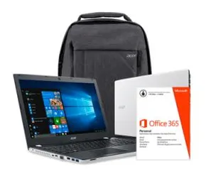 Notebook Acer E5-553G-T4tj 7 Ger Amd-A10,4Gb,1Tb Hd,2Gb Radeon R7 M440,15.6",W10 + Mochila + Office - R$1994