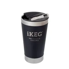 Copo Térmico de Cerveja iKEG/ 473ml - Black/com tampa