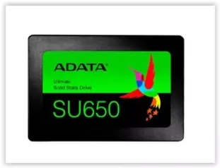 SSD 480 GB Adata Ultimate SU650, Leitura: 520MB/s, Gravação: 450MB/s - ASU650SS-480GT-R