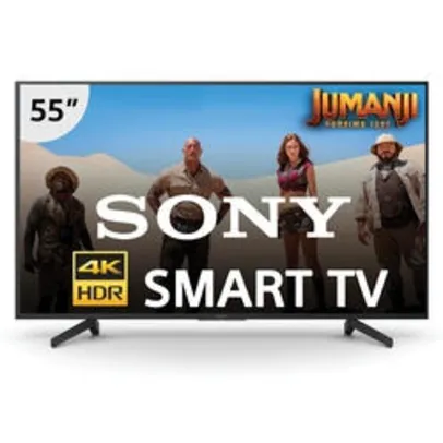 Smart Tv Led 55" Sony Kd-55x705g Ultra Hd 4k Com Conversor Digital 3 Hdmi 3 Usb Wi-fi - Preta