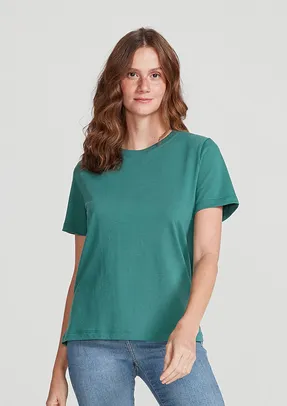 Blusa Básica Feminina Regular World - Verde Tam XP