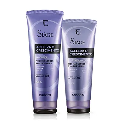 Combo Siàge Acelera o Crescimento: Shampoo 250ml + Condicionador 200ml