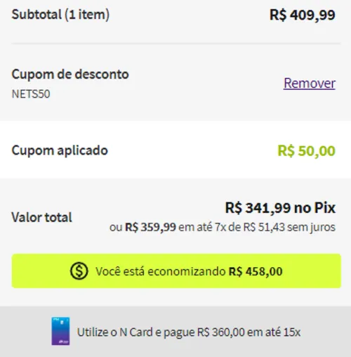 Imagem na descrição da promoção