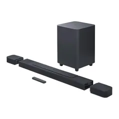 Soundbar JBL Bar 1000, Bluetooth, 440W RMS, Subwoofer Sem Fio, 7.1.4 Canais - JBLBAR1000PROBLKBR