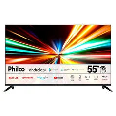 Smart TV Philco 55 Polegadas, LED 4K, HDMI e USB, Dolby Audio, Chromecast - 99553056