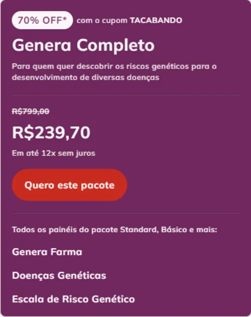 Imagem na descrição da promoção