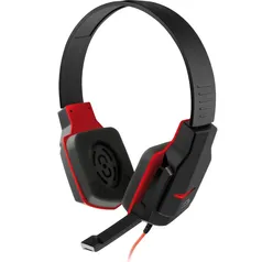 Headset Gamer Multilaser Earpad de Silicone P2 Preto e Vermelho - PH073