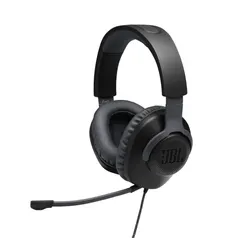 Headset Gamer JBL Quantum 100 Over Ear Preto - JBLQUANTUM100BLK