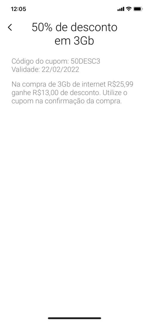 Imagem na descrição da promoção