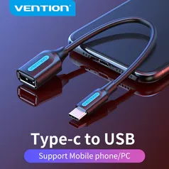 [Novos usuários] Vention cabo adaptador usb-c macho para usb 3.0 2.0 fêmea | R$0,34