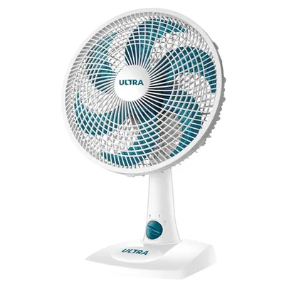 Ventilador de Mesa Mondial Ultra V-30-6P 30cm com 6 Pás e 3 Velocidades - Branco/Azul em até 30x sem