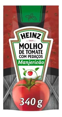 Molho De Tomate Heinz Com Manjericão Em Sachê 340g