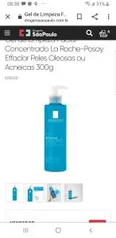 Gel de Limpeza Facial Concentrado La Roche-Posay Effaclar Peles Oleosas ou Acneicas 300g | R$30