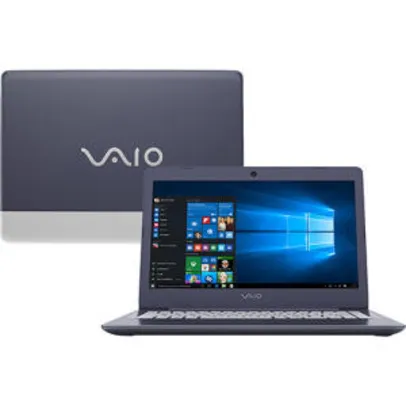 [CC Americanas] Notebook VAIO C14 VJC141F11X Core i3 4GB 128SSD | R$1.420