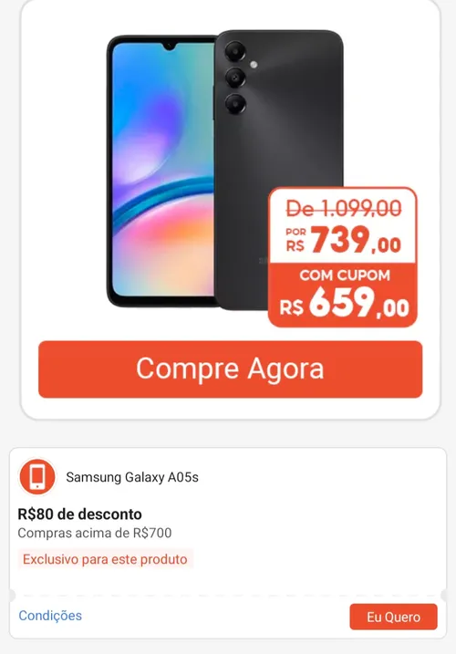 Imagem na descrição da promoção