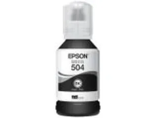 Garrafa de Tinta Epson T504 Preto Original Refil