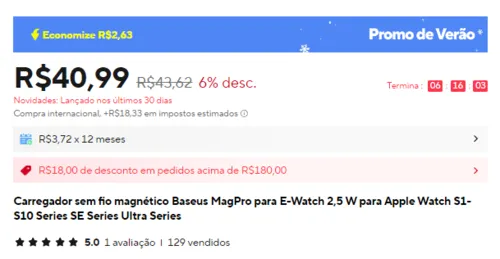 Imagem na descrição da promoção