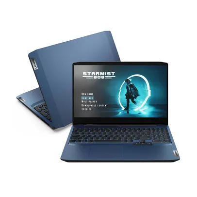 Notebook Lenovo Core i5  8GB 256GB SSD  GeForce GTX 1650 4GB Tela 15.6&quot; Linux Gamer 3i-15IMH 82CGS00100 Intel Core i5 10300H