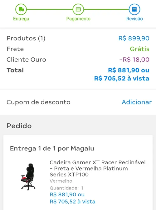 Imagem na descrição da promoção