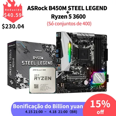 B450 steel legend + R53600 | R$1.642