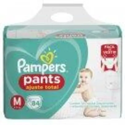 Fralda Pampers Pants M | 84 unid | R$0,68 cada tira