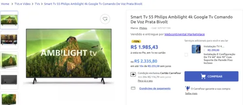 Imagem na descrição da promoção