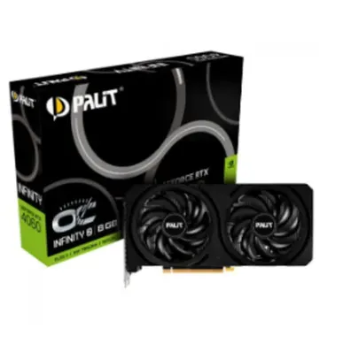 Placa de Vídeo Palit NVIDIA GeForce RTX 4060 Infinity 2 OC, 8GB