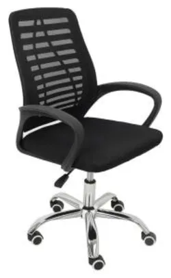 Cadeira de escritório Trevalla CDE-34-1 ergonômica preta R$326