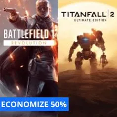 Battlefield 1 + Premium + Titanfall 2 - PS4 - R$ 69