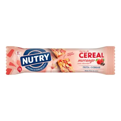 Nutry, Barra de Cereal Morango com Chocolate - 22g