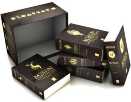 Box – As Crônicas De Gelo e Fogo – Pocket – 5 Volumes - Com Marcador De Página por R$ 100