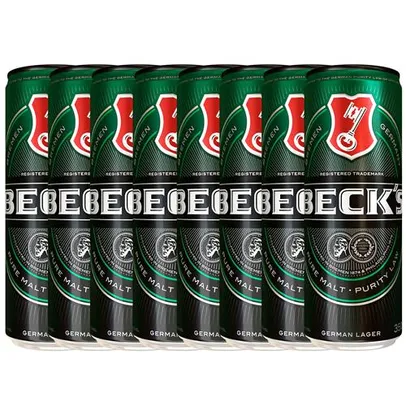 [BanQi] Cerveja Becks Puro Malte Lata 350ml Pack - 8 Unidades