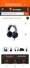 Headset Gamer Redragon Scylla H901 Preto | R$ 115