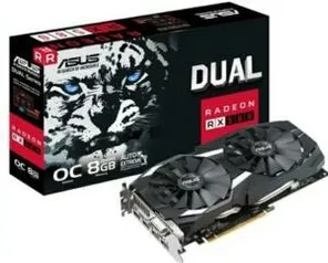 Placa de Vídeo Asus AMD Radeon RX 580 OC 8GB, GDDR5 - DUAL-RX580-O8G