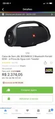 [Cliente Ouro] Caixa de Som JBL BOOMBOX 2 Bluetooth Portátil 60W | R$ 2374