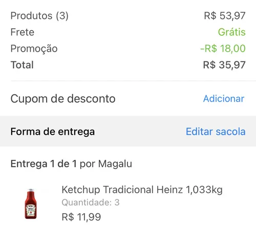 Imagem na descrição da promoção