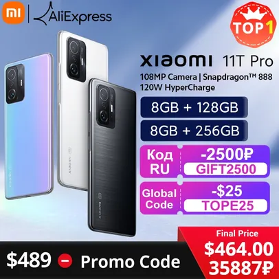 Smartphone Global Version Xiaomi 11T Pro 8GB 256GB