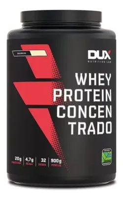 Whey Protein Concentrado Dux Nutrition Pote 900g Sabor Baunilha