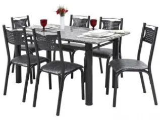 Conjunto de Mesa com 6 Cadeiras - Ciplafe Poeme por R$ 665