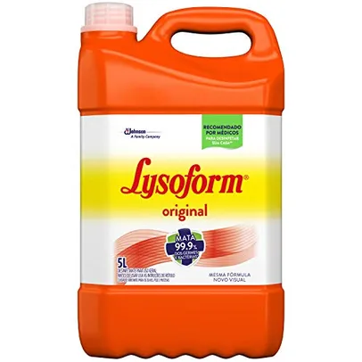 Saindo por R$ 31: [Com Cashback Lysoform R$1] Desinfetante Lysoform Bruto Original 5 Litros | R$31 | Pelando