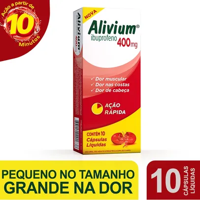 Alivium 400mg Com 10 Capsulas Gelatinosas