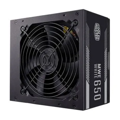 Fonte Cooler Master 650w MWE white v2 80 plus | R$ 332