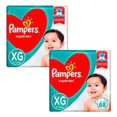 Fralda Pampers Supersec XG - 136 Unidades R4 102