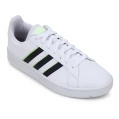 Tênis Adidas Grand Court Base Masculino - Branco+Marinho | R$123