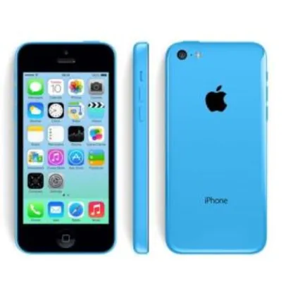 Apple Iphone 5C (A1507) 32GB Single, 4G, IOS, Câm 8MP, Tela 4.0'', Wi Fi Azul