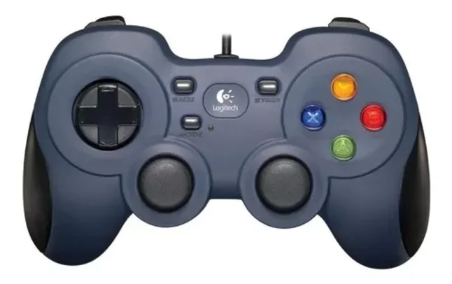 Gamepad Logitech F310 C/ Fio Cor Azul/Preto