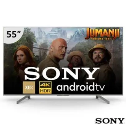 Smart TV 4K Sony LED 55" com Pesquisa de Voz, Google Assistente, Chromecast e Wi-Fi - XBR-55X855G