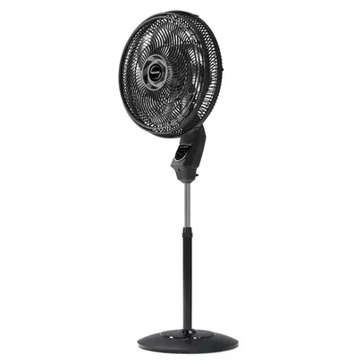 Ventilador Mallory Coluna Max Control com controle remoto- Hélice de 15 Pás Silêncio e Elegância Preto - Grafite 220V