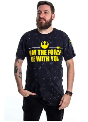Camiseta Star Wars Dupla Face Saga, Piticas, Adulto E Infantil Unissex | R$49